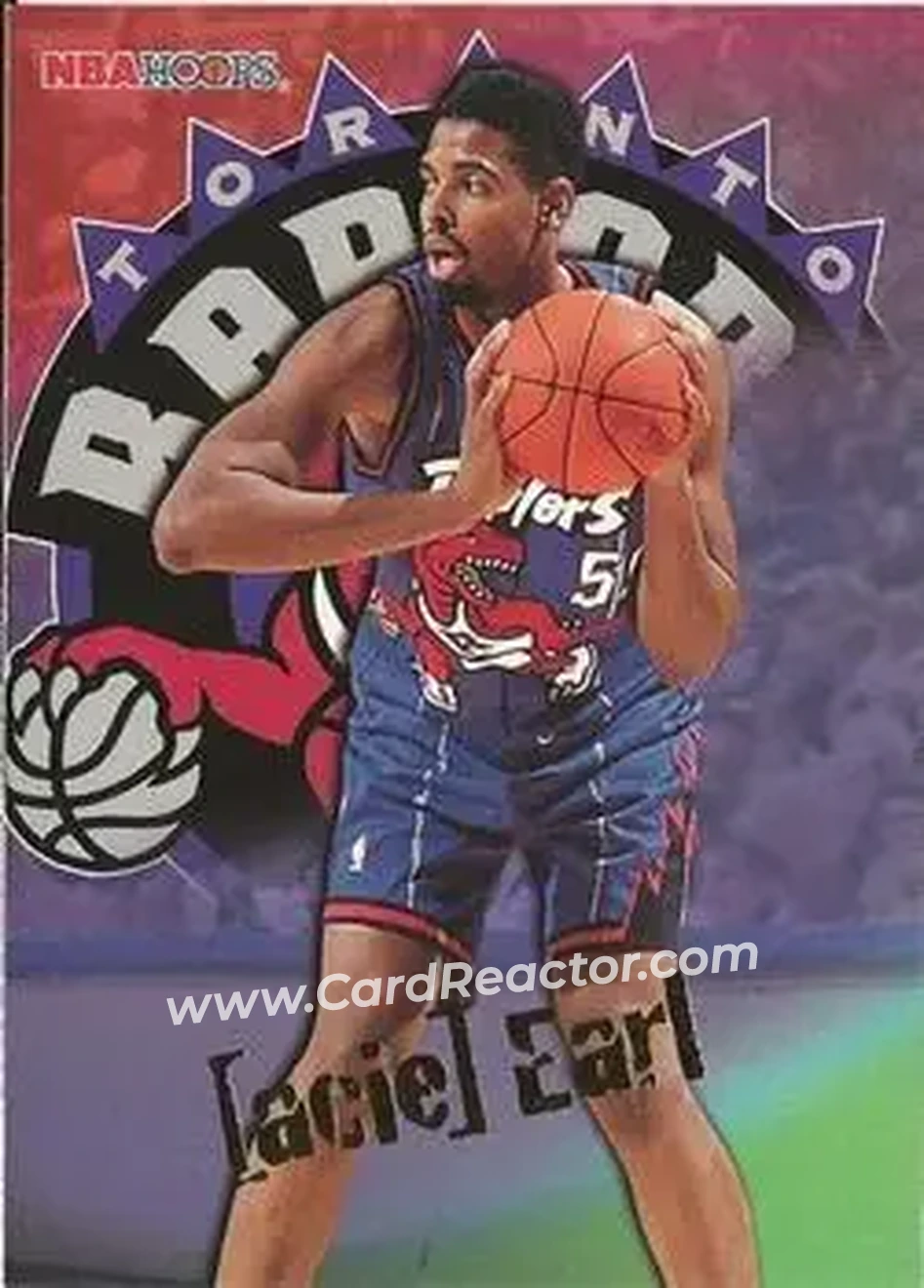 1995-96 Hoops #339 - Acie Earl - Toronto Raptors - Front