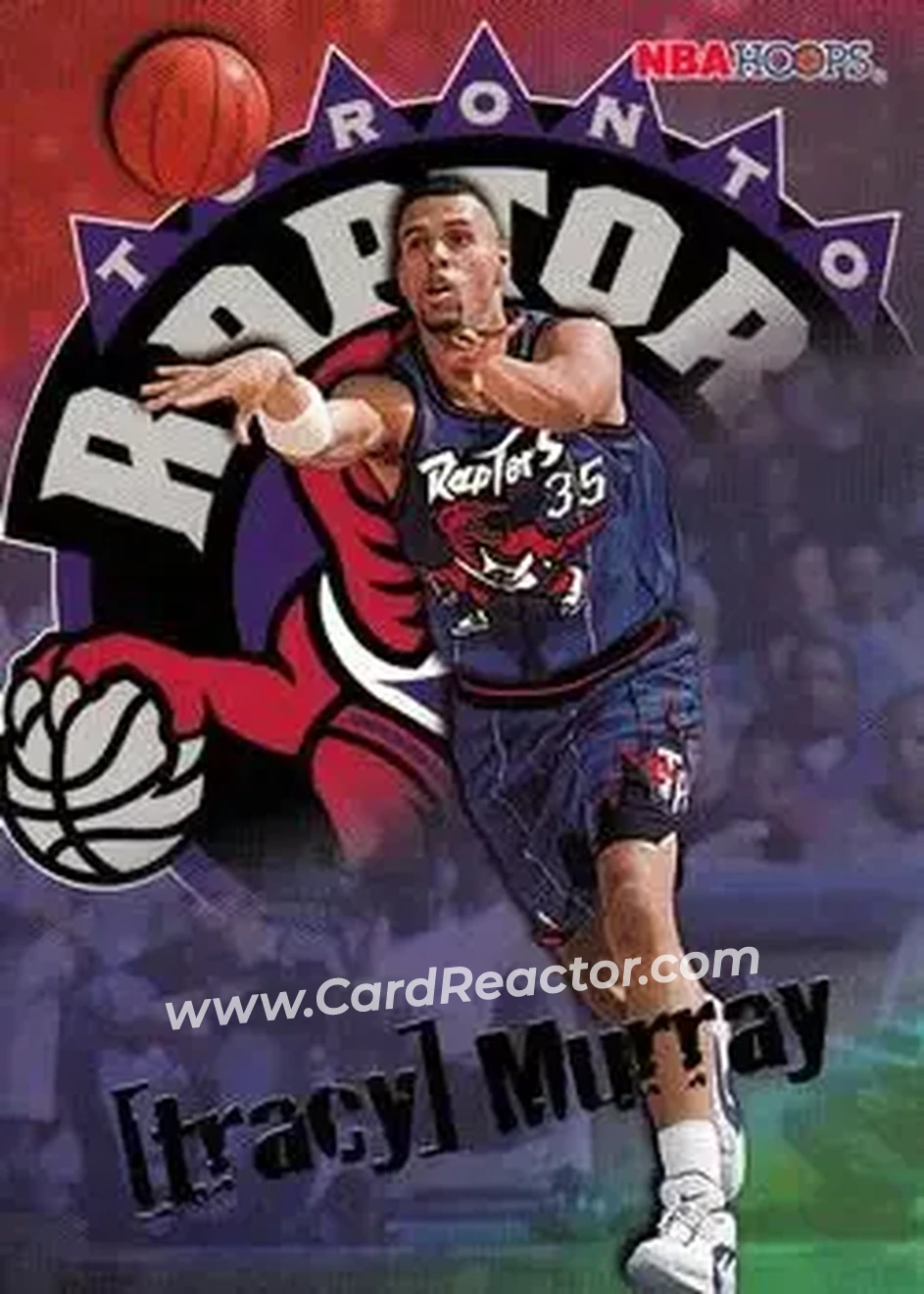 1995-96 Hoops #342 - Tracy Murray - Toronto Raptors - Front 1995-96 Hoops #342 - Tracy Murray - Toronto Raptors - Front