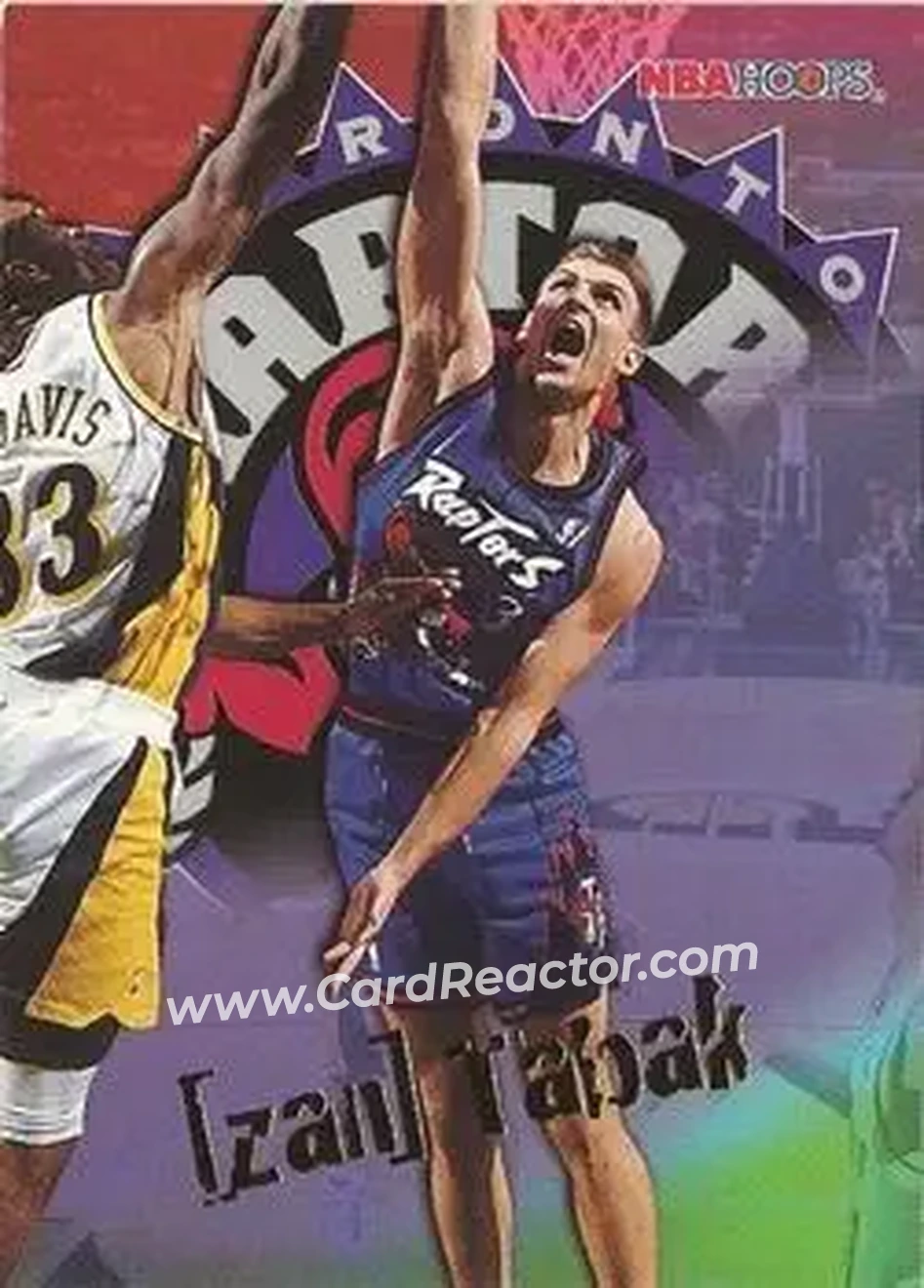 1995-96 Hoops #348 - Žan Tabak - Toronto Raptors - Front 1995-96 Hoops #348 - Žan Tabak - Toronto Raptors - Front