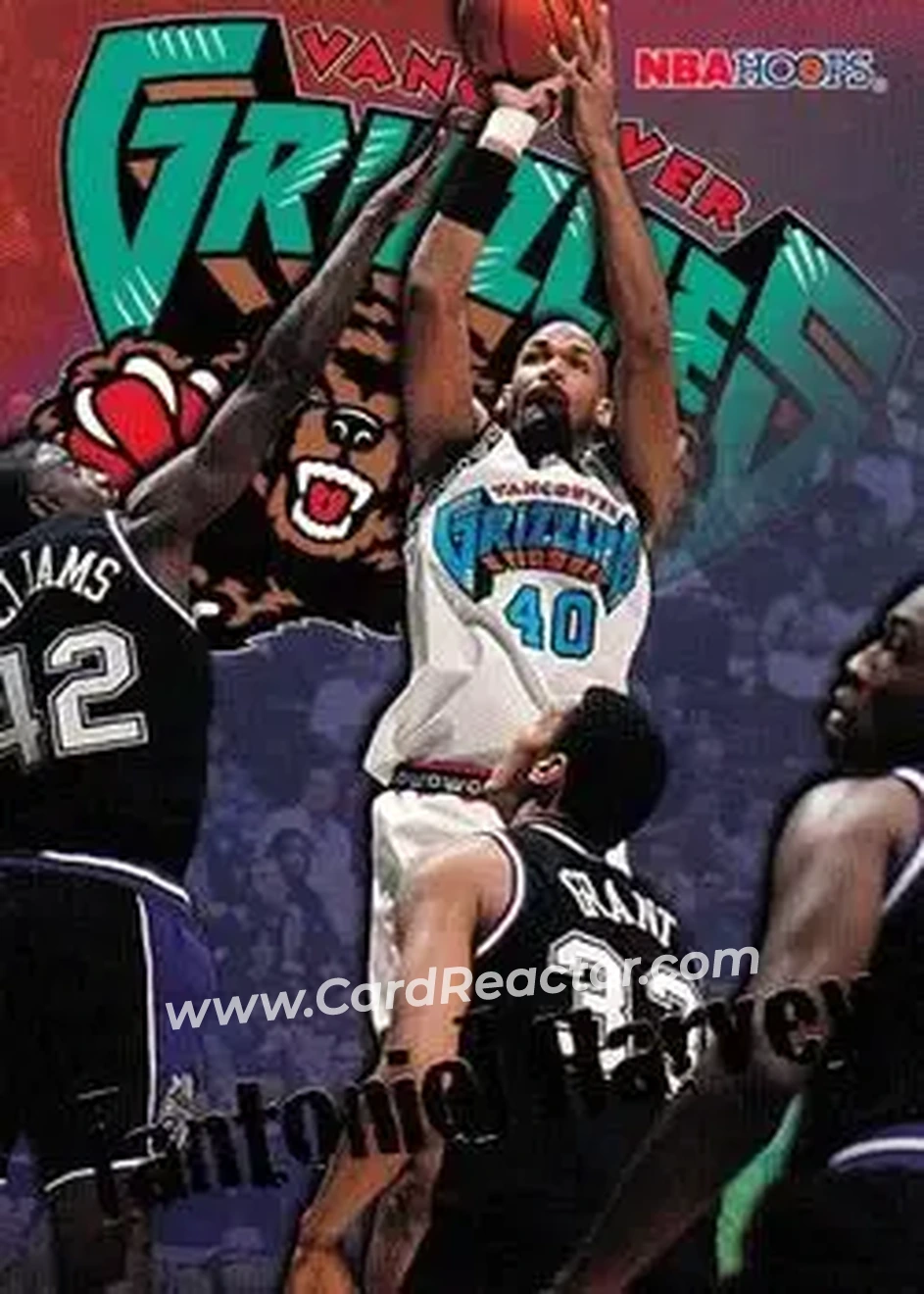 1995-96 Hoops #352 - Antonio Harvey - Vancouver Grizzlies - Front