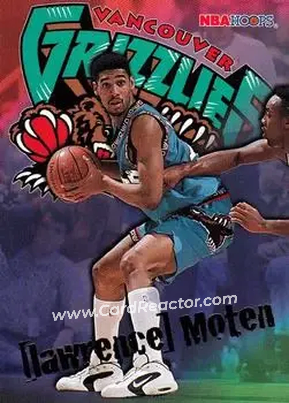 1995-96 Hoops #355 - Lawrence Moten - Vancouver Grizzlies - Front