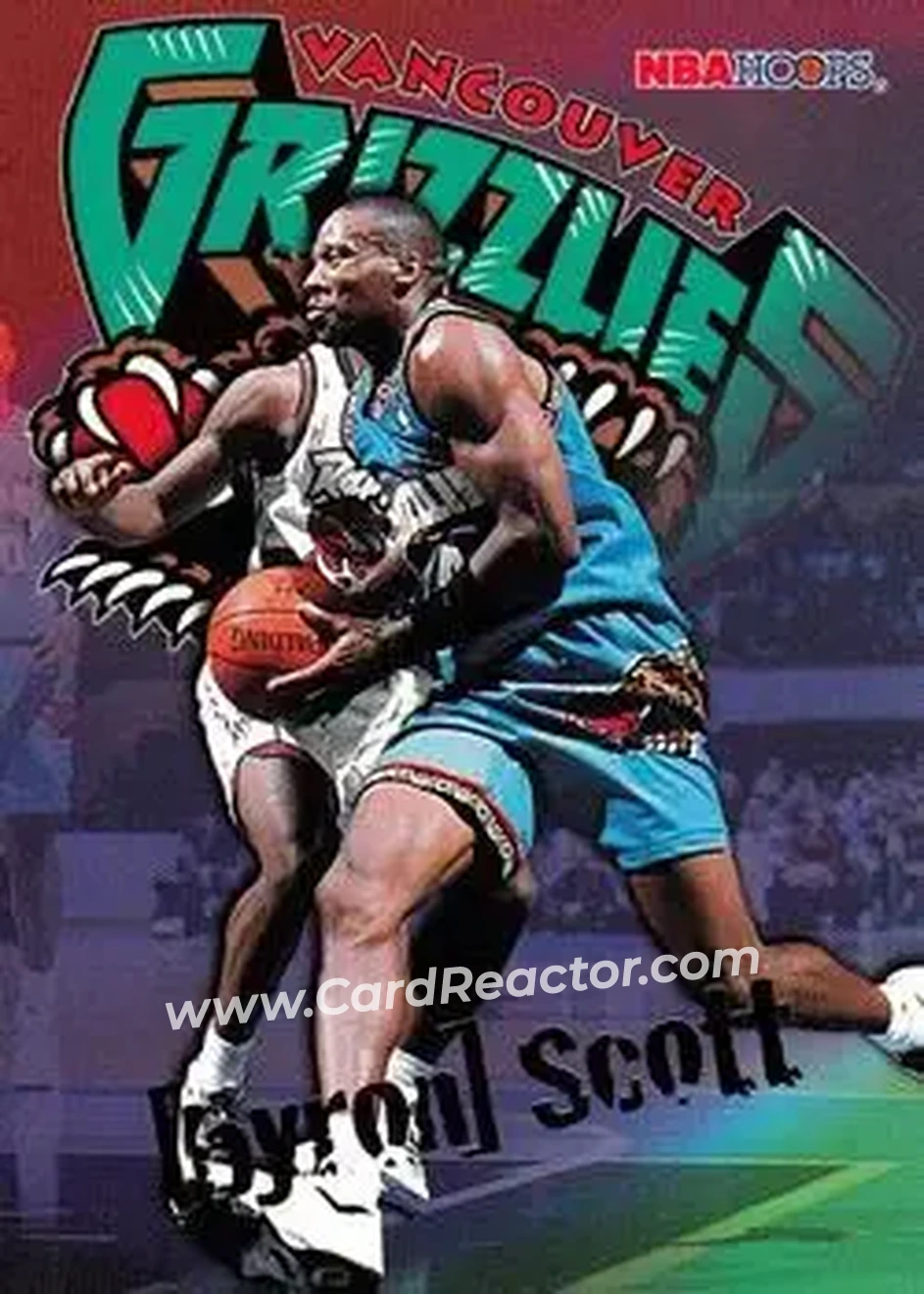 1995-96 Hoops #357 - Byron Scott - Vancouver Grizzlies - Front 1995-96 Hoops #357 - Byron Scott - Vancouver Grizzlies - Front