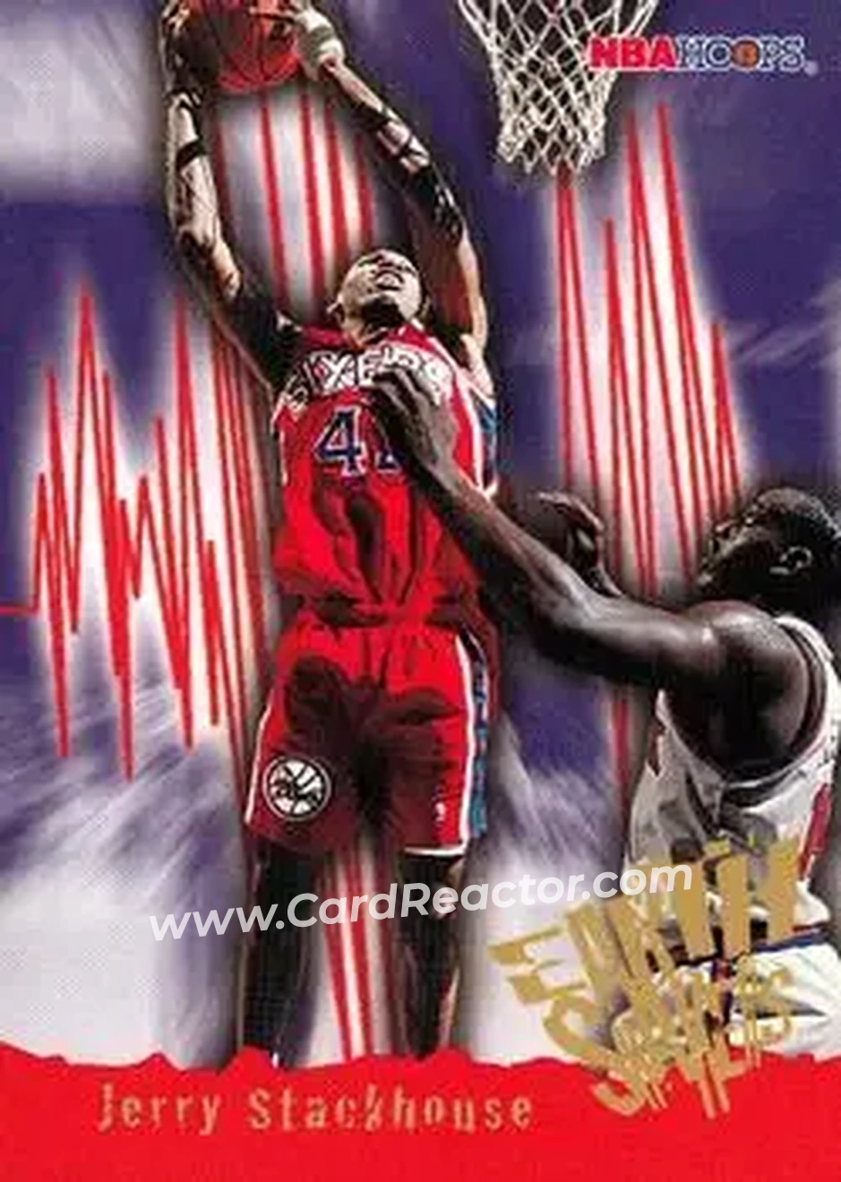 1995-96 Hoops #367 - Jerry Stackhouse - Philadelphia 76ers - Front