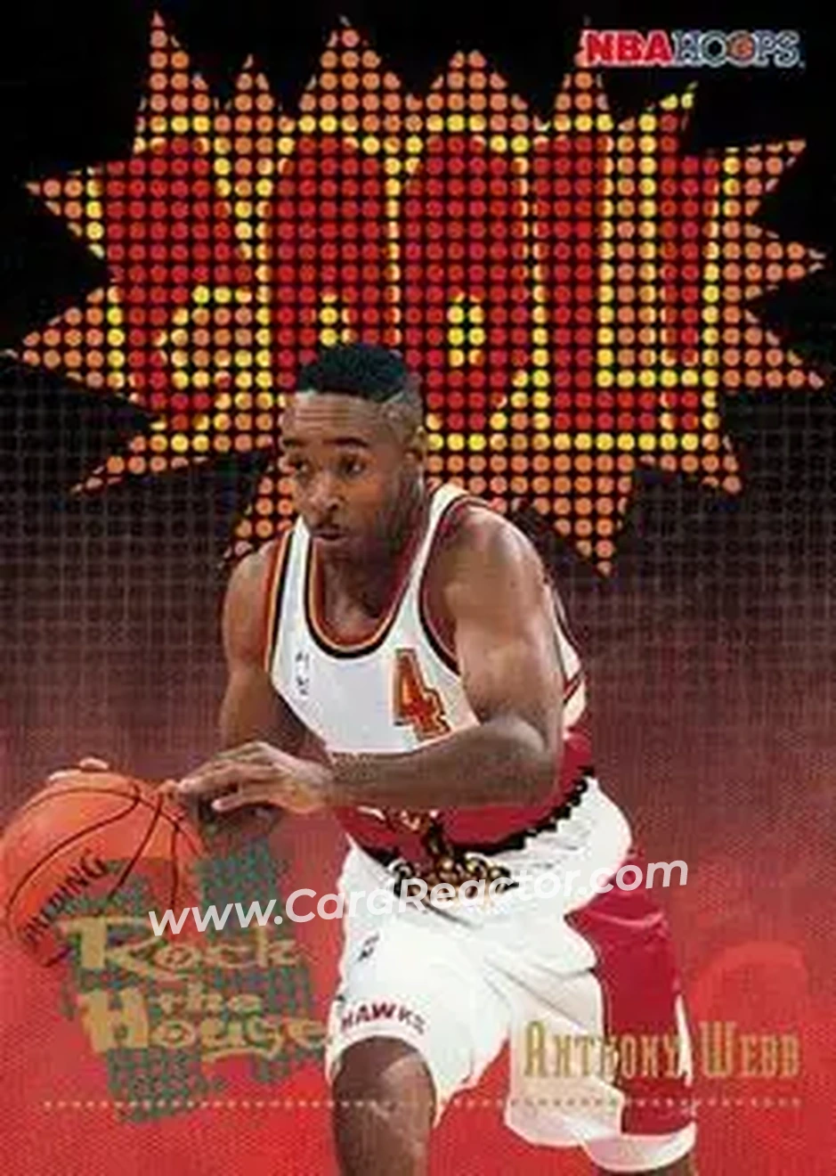 1995-96 Hoops #373 - Spud Webb - Atlanta Hawks - Front 1995-96 Hoops #373 - Spud Webb - Atlanta Hawks - Front