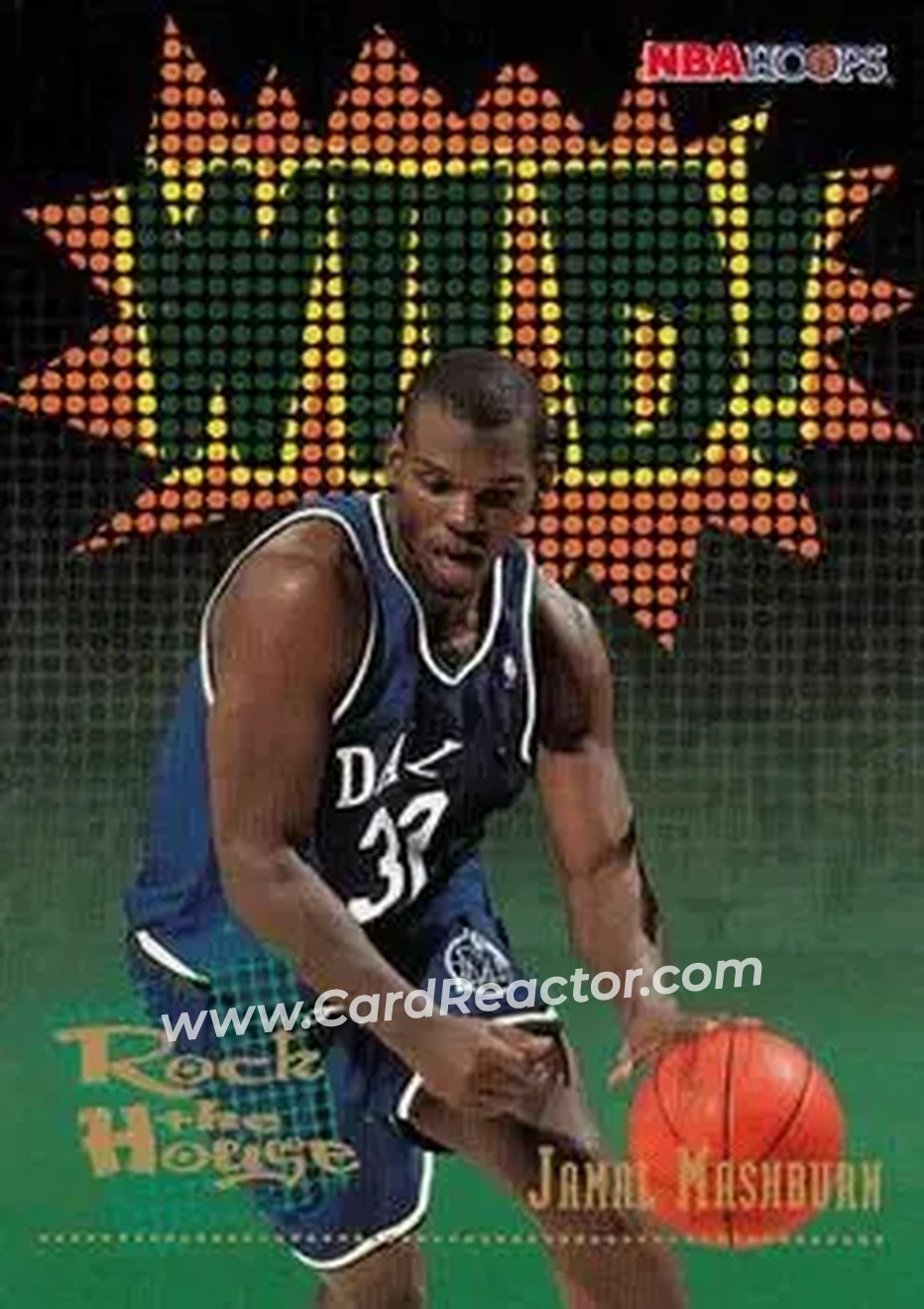 1995-96 Hoops #377 - Jamal Mashburn - Dallas Mavericks - Front