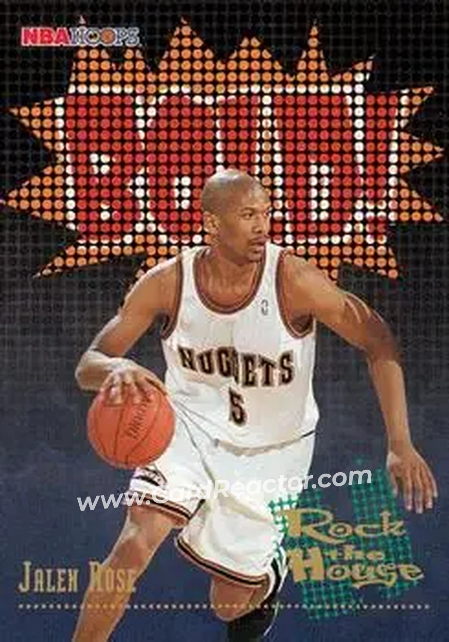 1995-96 Hoops #378 - Jalen Rose - Denver Nuggets - Front