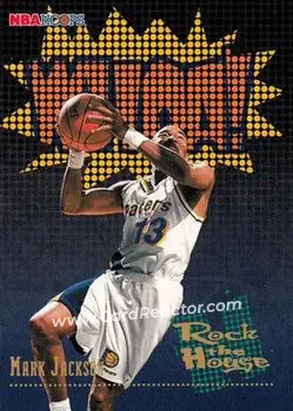 1995-96 Hoops #380 - Mark Jackson - Indiana Pacers - Front