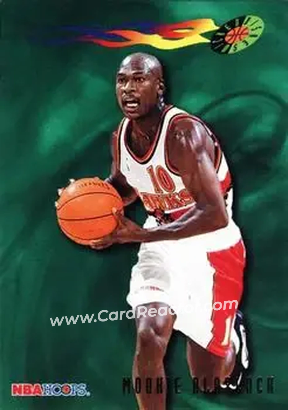 1995-96 Hoops #388 - Mookie Blaylock - Atlanta Hawks - Front