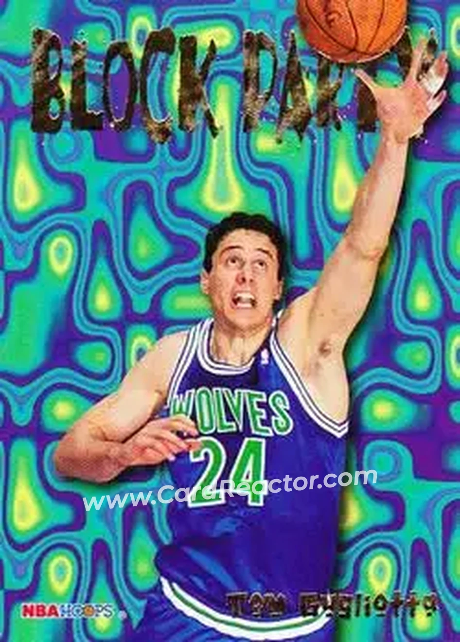 1995-96 Hoops - Block Party #18 - Tom Gugliotta - Minnesota Timberwolves - Front