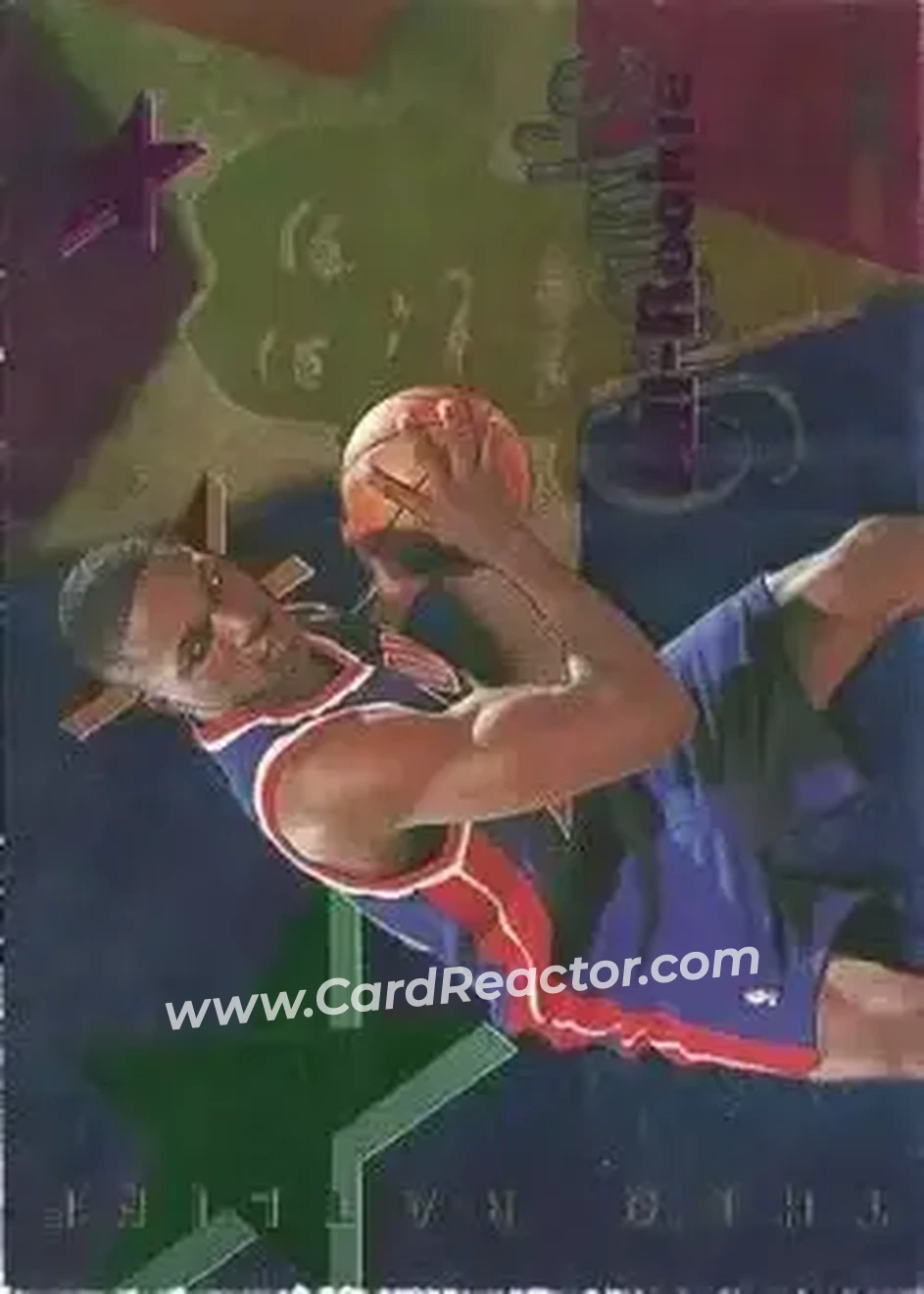 1995-96 Hoops - Grant's All-Rookies #AR3 - Theo Ratliff - Detroit Pistons - Front