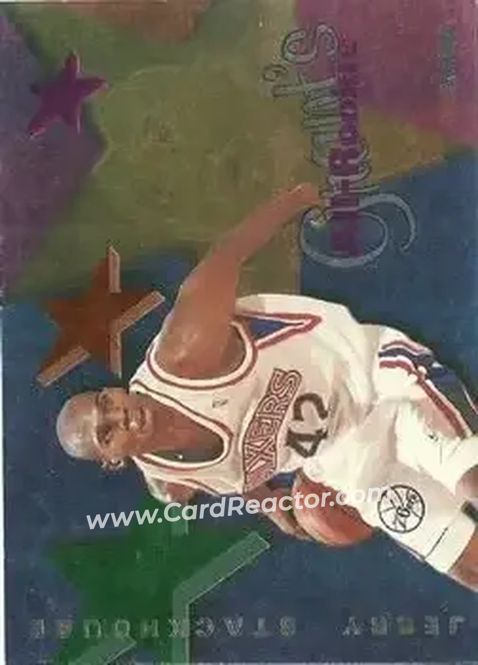 1995-96 Hoops - Grant's All-Rookies #AR8 - Jerry Stackhouse - Philadelphia 76ers - Front