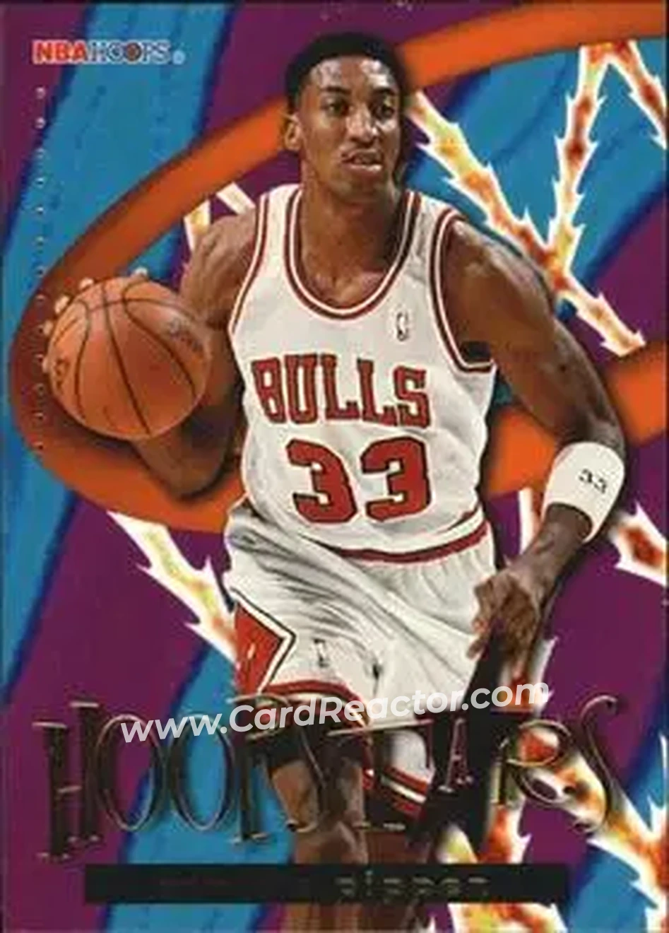 1995-96 Hoops - Hoopstars #HS1 - Scottie Pippen - Chicago Bulls - Front