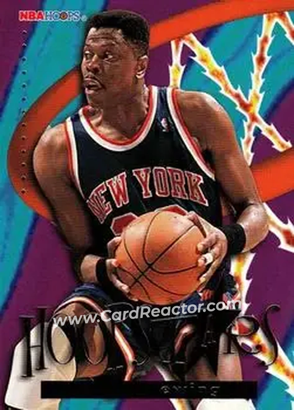 1995-96 Hoops - Hoopstars #HS7 - Patrick Ewing - New York Knicks - Front