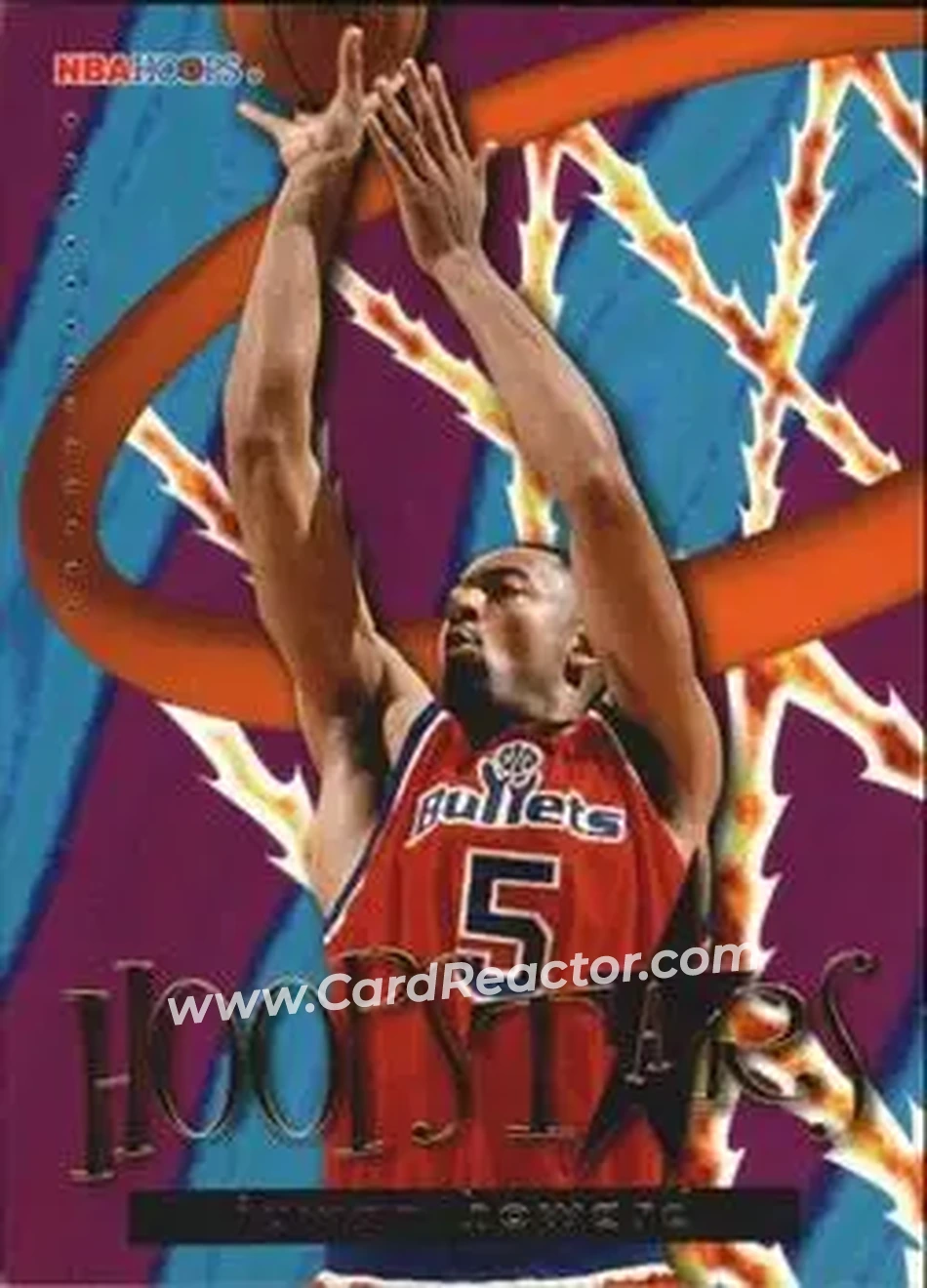 1995-96 Hoops - Hoopstars #HS11 - Juwan Howard - Washington Bullets - Front