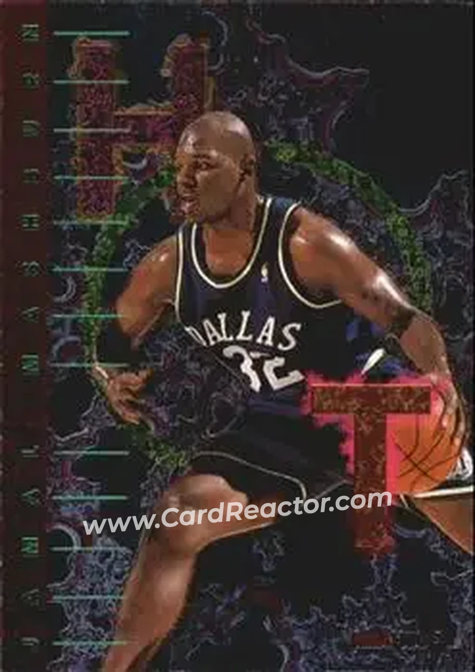 1995-96 Hoops - Hot List #3 - Jamal Mashburn - Dallas Mavericks - Front