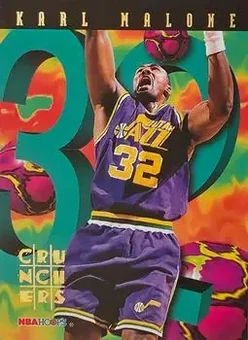 1995-96 Hoops #17 Number Crunchers Karl Malone