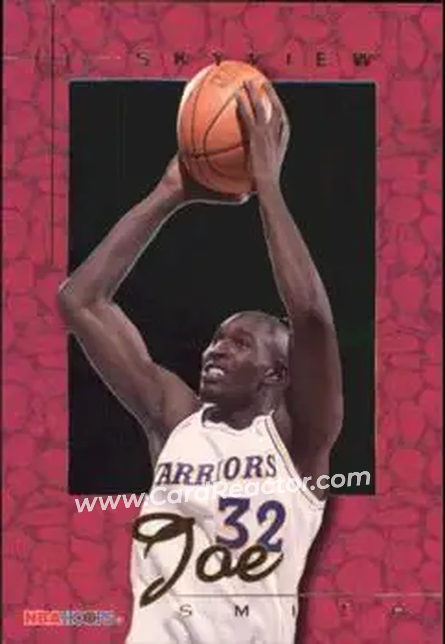 1995-96 Hoops - SkyView #SV4 - Joe Smith - Golden State Warriors - Front