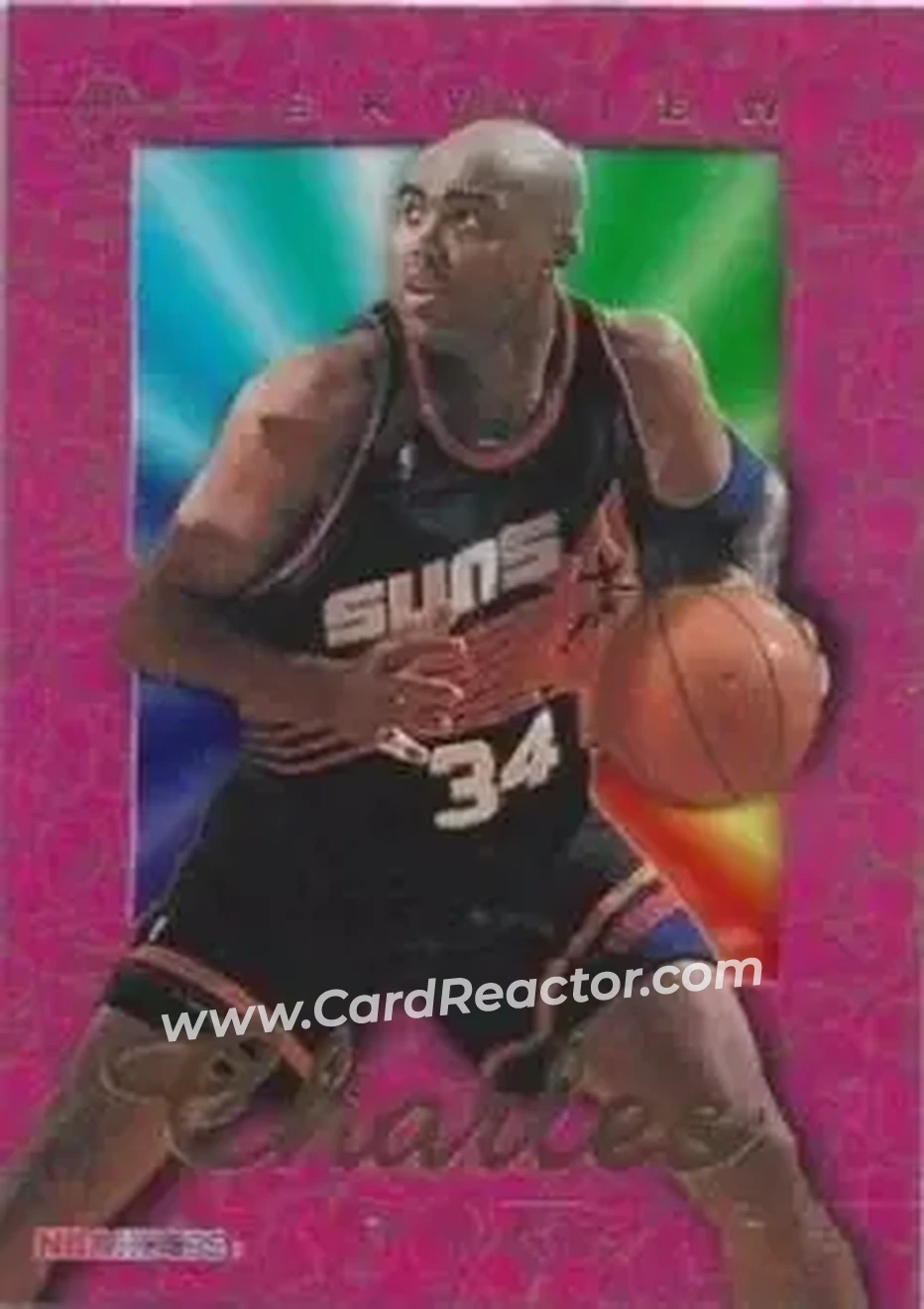 1995-96 Hoops - SkyView #SV10 - Charles Barkley - Phoenix Suns - Front