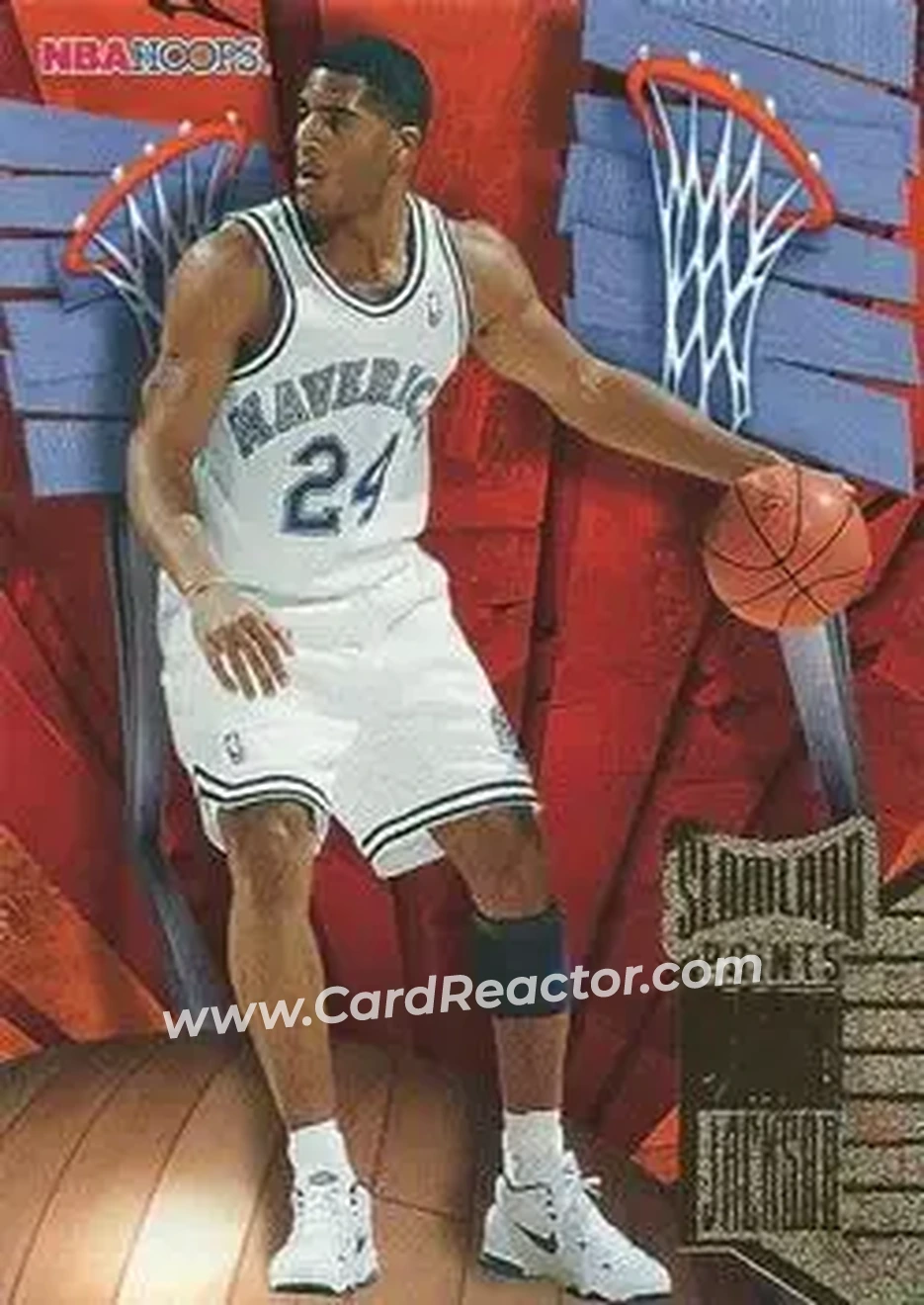 1995-96 Hoops - Slamland #SL10 - Jim Jackson - Dallas Mavericks - Front
