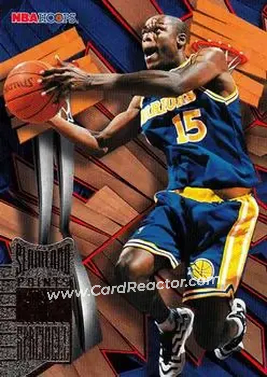1995-96 Hoops - Slamland #SL17 - Latrell Sprewell - Golden State Warriors - Front