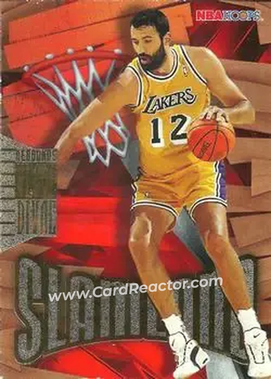 1995-96 Hoops - Slamland #SL22 - Vlade Divac - Los Angeles Lakers - Front