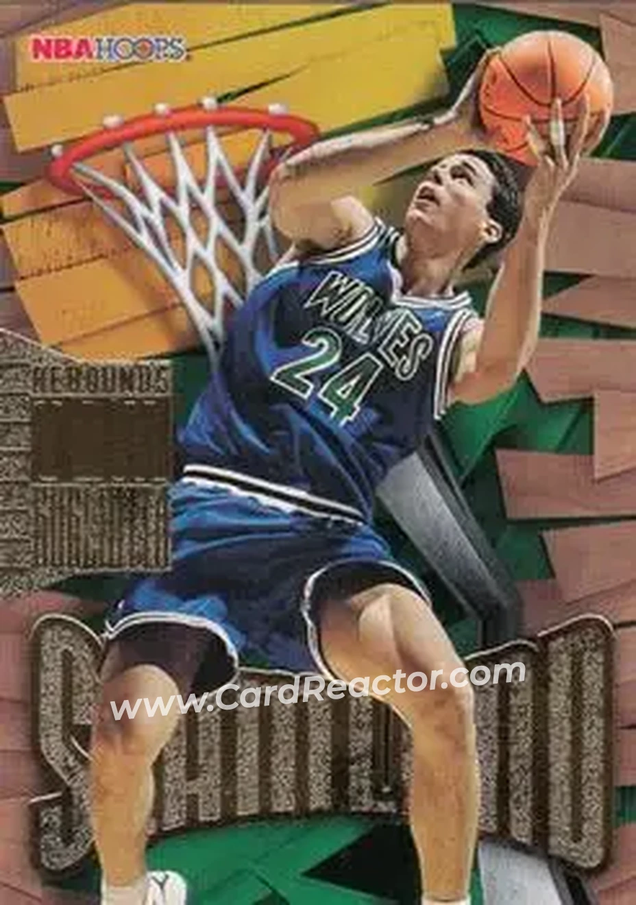 1995-96 Hoops - Slamland #SL28 - Tom Gugliotta - Minnesota Timberwolves - Front
