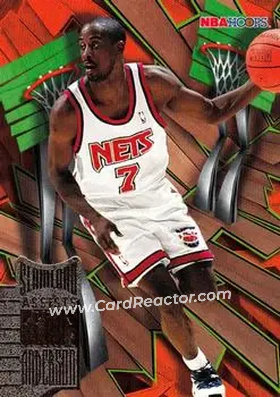 1995-96 Hoops - Slamland #SL29 - Kenny Anderson - New Jersey Nets - Front