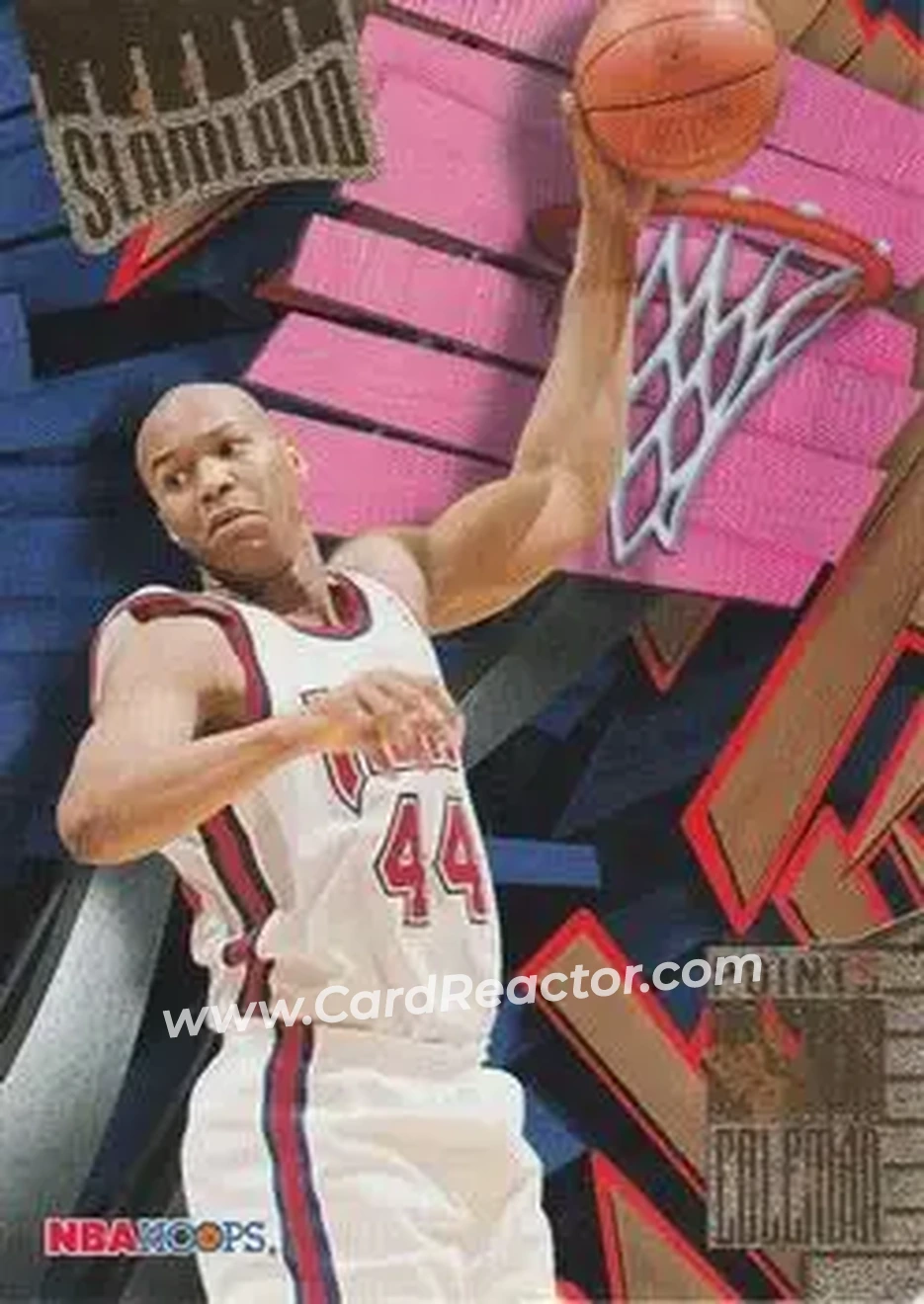1995-96 Hoops - Slamland #SL30 - Derrick Coleman - New Jersey Nets - Front