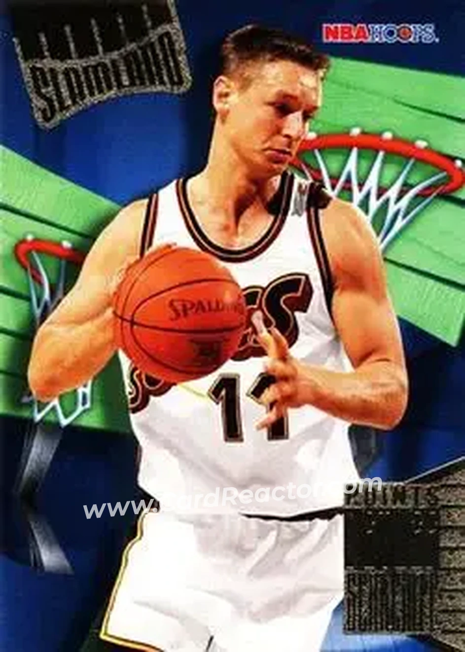 1995-96 Hoops - Slamland #SL44 - Detlef Schrempf - Seattle SuperSonics - Front
