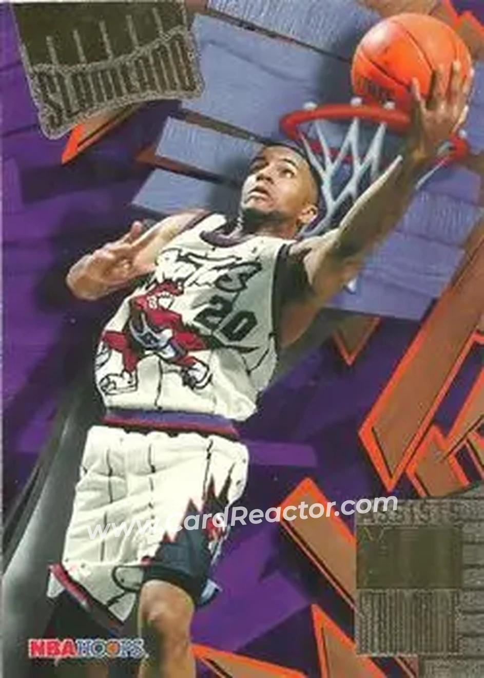 1995-96 Hoops - Slamland #SL45 - Damon Stoudamire - Toronto Raptors - Front