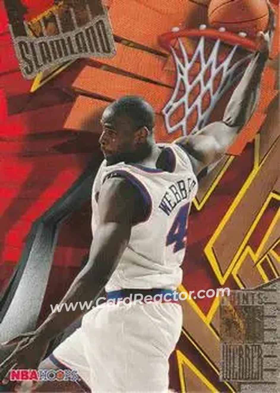 1995-96 Hoops - Slamland #SL50 - Chris Webber - Washington Bullets - Front