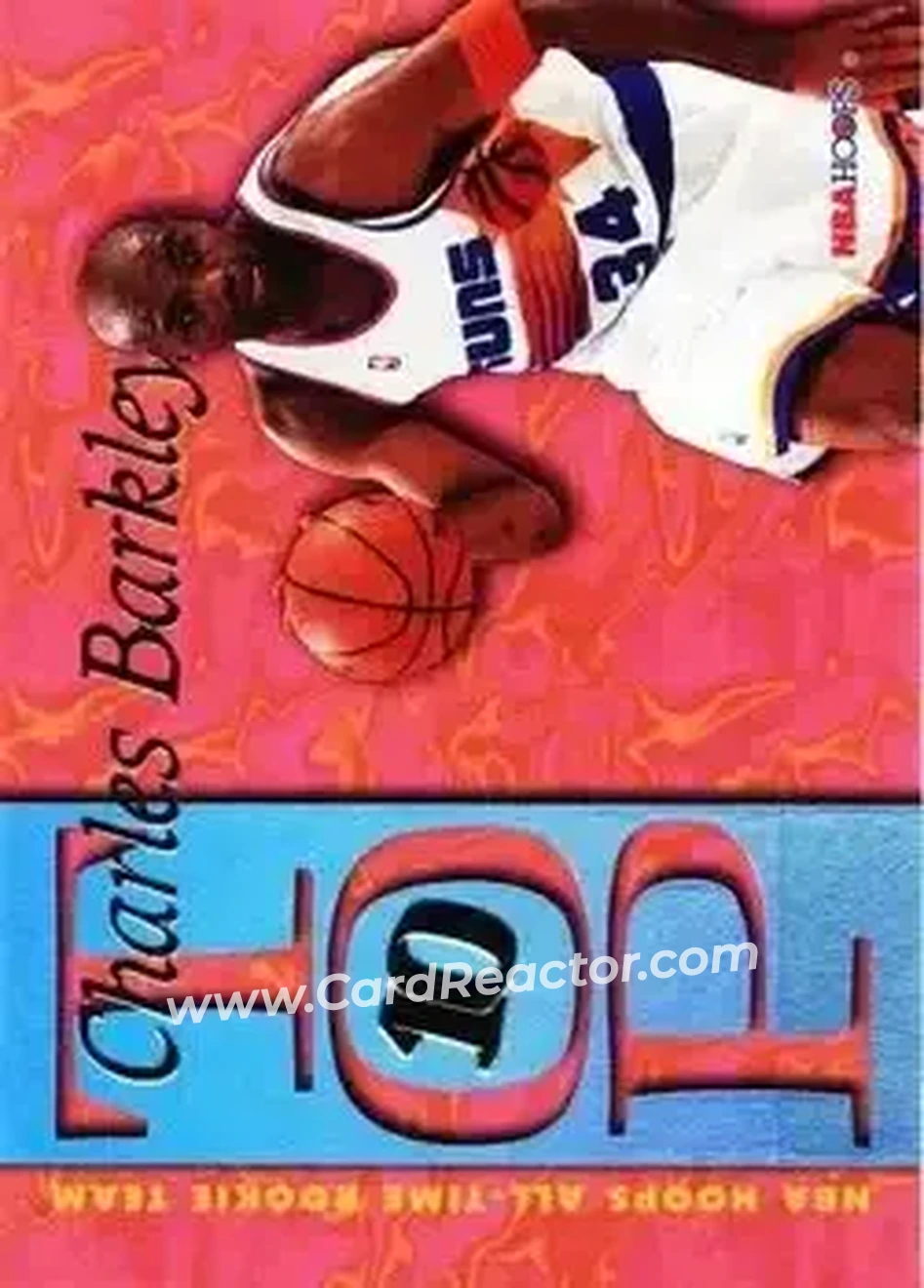 1995-96 Hoops - Top Ten #AR8 - Charles Barkley - Phoenix Suns - Front