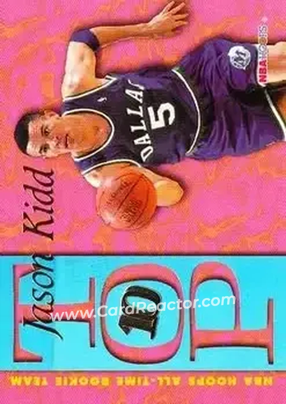 1995-96 Hoops - Top Ten #AR10 - Jason Kidd - Dallas Mavericks - Front