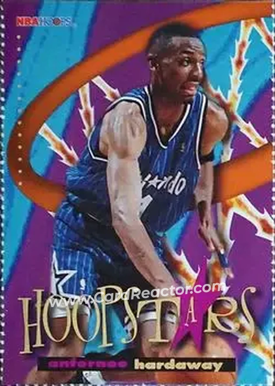 1995-96 Hoops - Series 2 Promo Singles #NNO - Anfernee Hardaway - Orlando Magic - Front