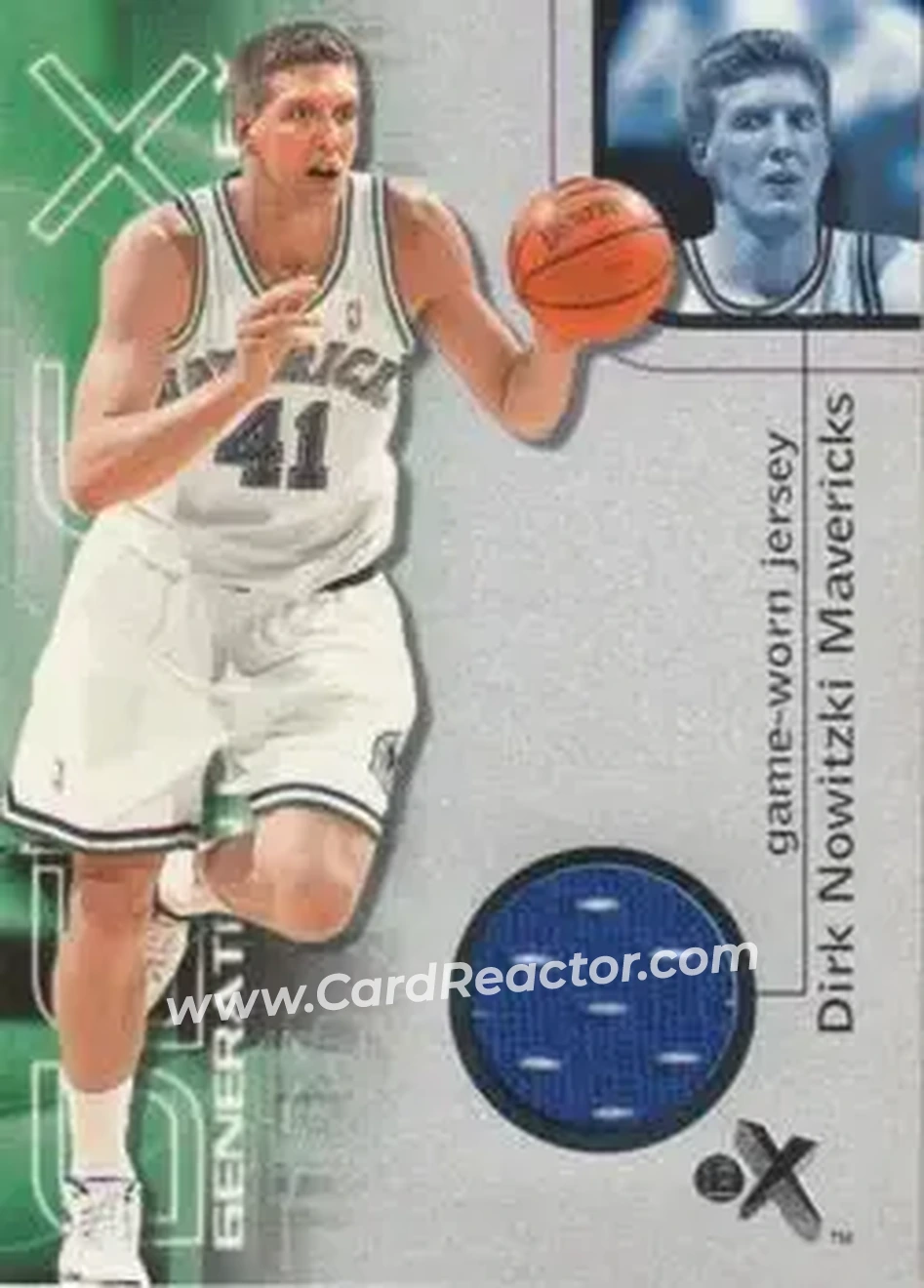 2000-01 E-X - Generation E-X Game Jerseys #NNO - Dirk Nowitzki - Dallas Mavericks