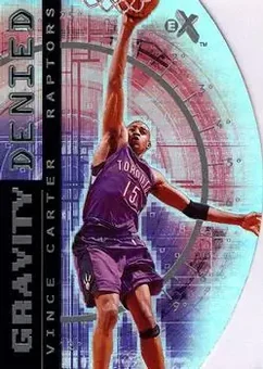 2000-01 E-X - Gravity Denied #1 GD - Vince Carter - Toronto Raptors