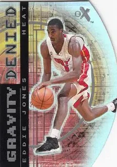 2000-01 E-X - Gravity Denied #3 GD - Eddie Jones - Miami Heat