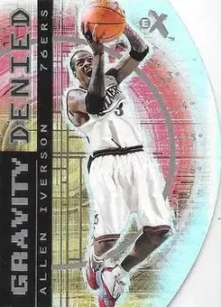 2000-01 E-X - Gravity Denied #10 GD - Allen Iverson - Philadelphia 76ers