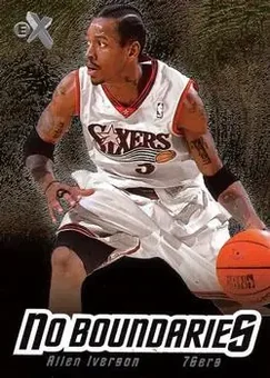 2000-01 E-X - No Boundaries #6 NB - Allen Iverson - Philadelphia 76ers