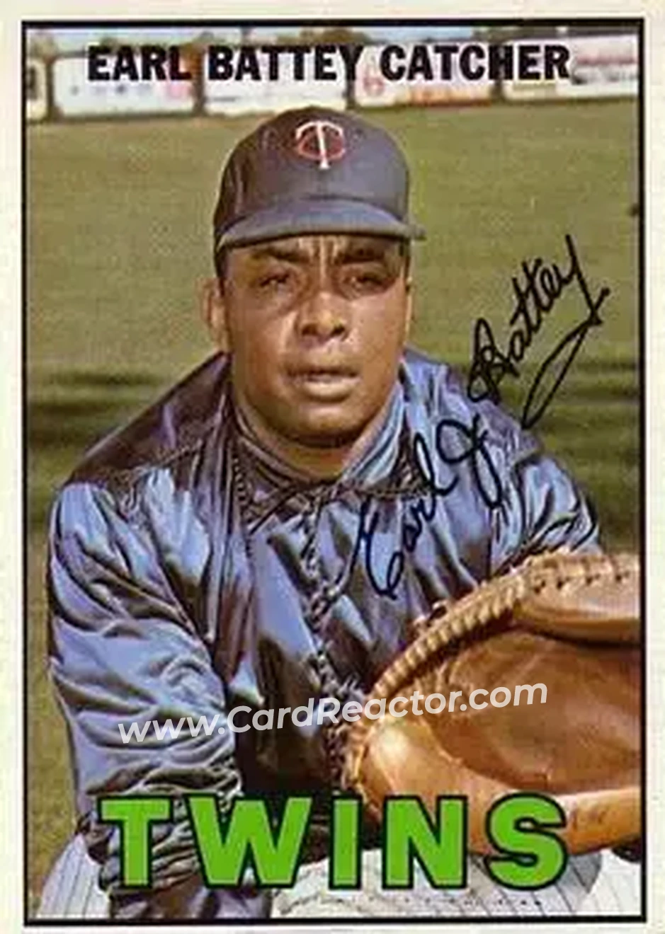 1967 Topps #15 - Earl Battey - Minnesota Twins - Front