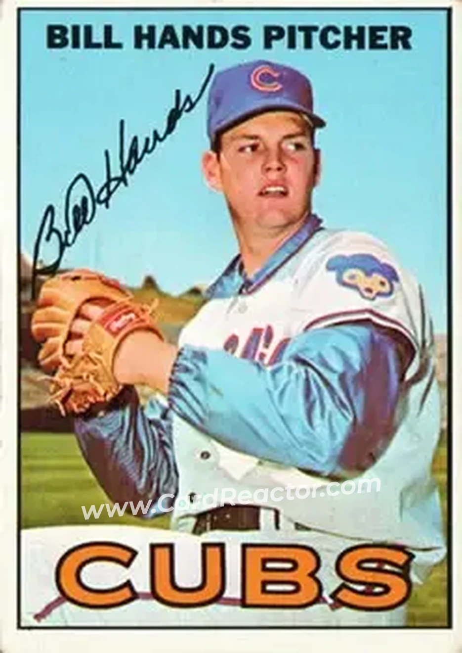1967 Topps #16 - Bill Hands - Chicago Cubs - Front