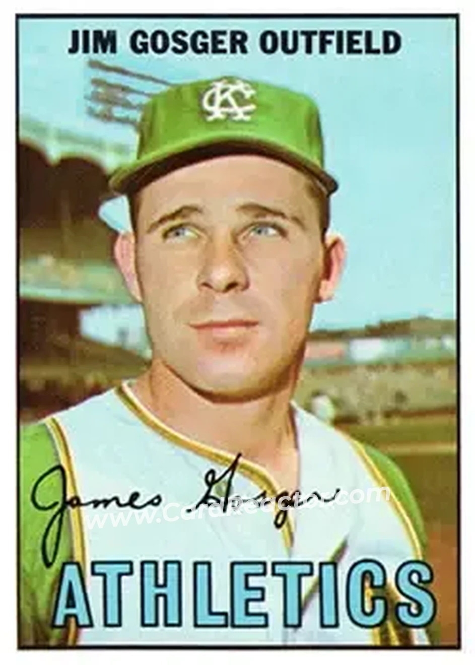 1967 Topps #17 - Jim Gosger - Kansas City Athletics - Front