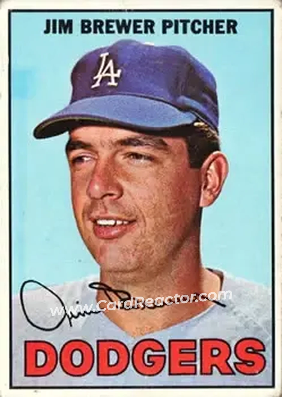 1967 Topps #31 - Jim Brewer - Los Angeles Dodgers - Front