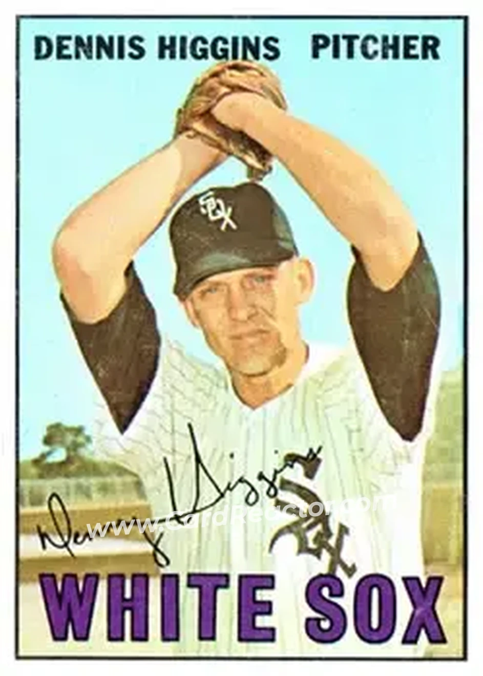 1967 Topps #52 - Dennis Higgins - Chicago White Sox - Front