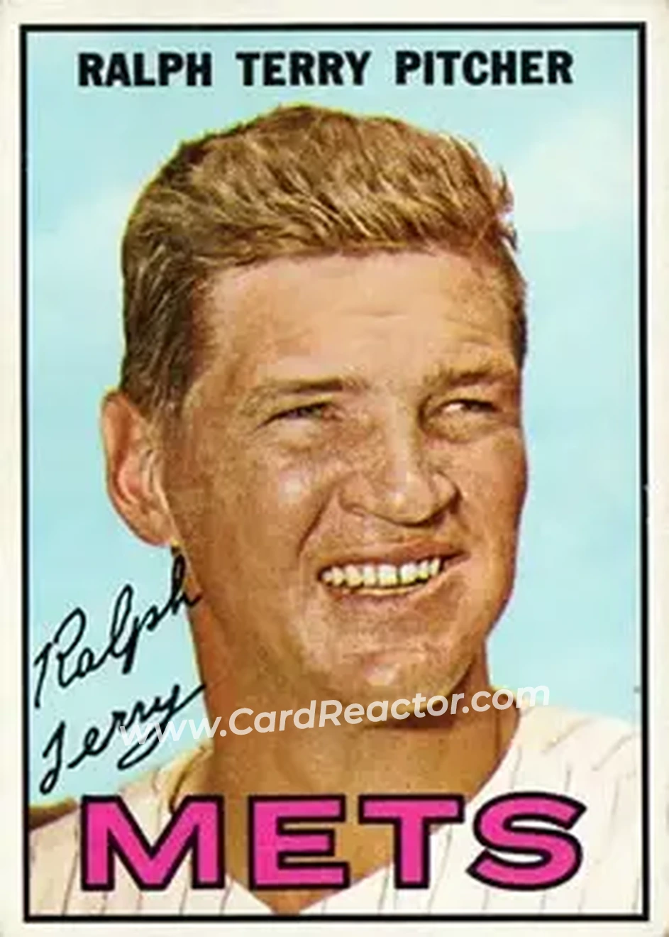 1967 Topps #59 - Ralph Terry - New York Mets - Front