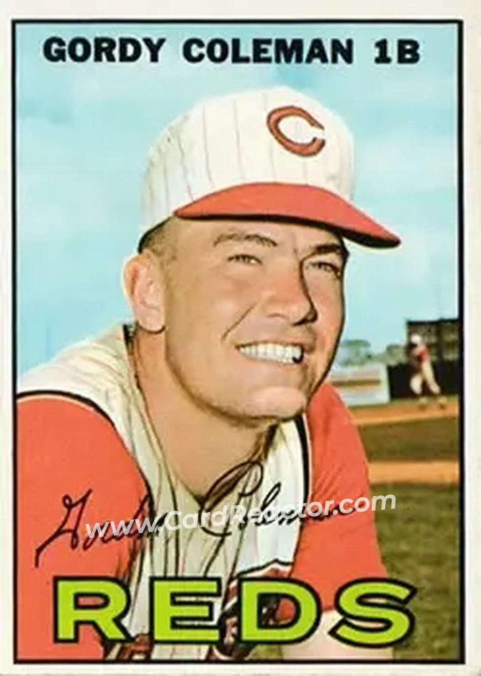 1967 Topps #61 - Gordy Coleman - Cincinnati Reds - Front