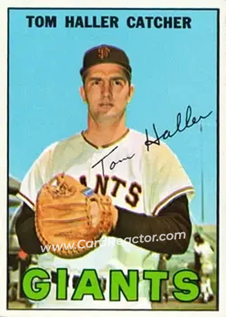 1967 Topps #65 - Tom Haller - San Francisco Giants - Front