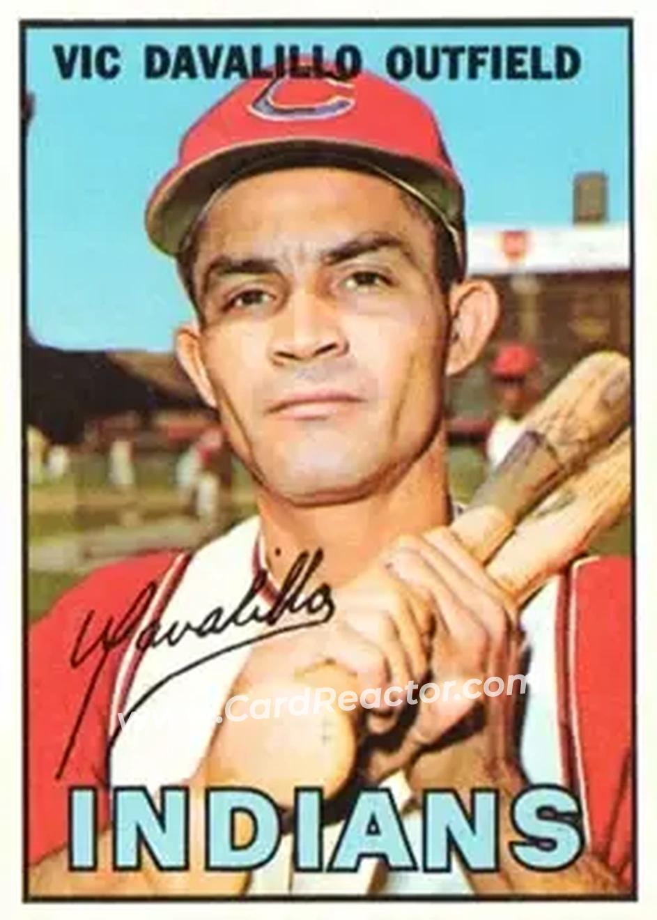 1967 Topps #69 - Vic Davalillo - Cleveland Indians - Front