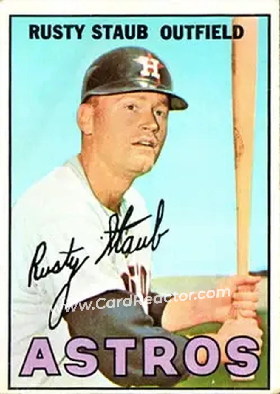 1967 Topps #73 - Rusty Staub - Houston Astros - Front