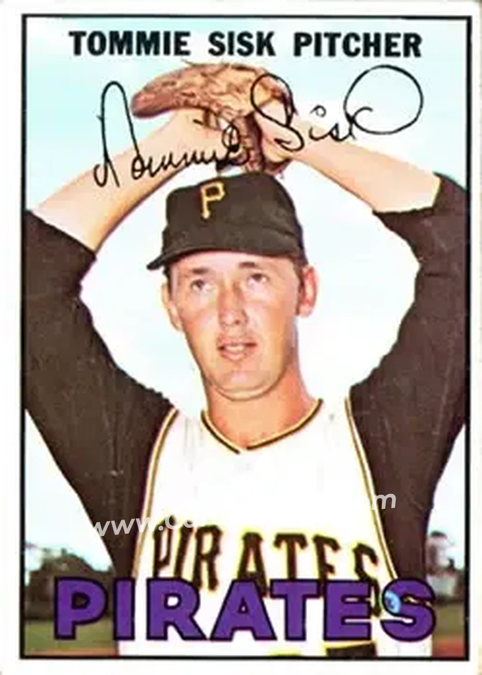 1967 Topps #84 - Tommie Sisk - Pittsburgh Pirates - Front